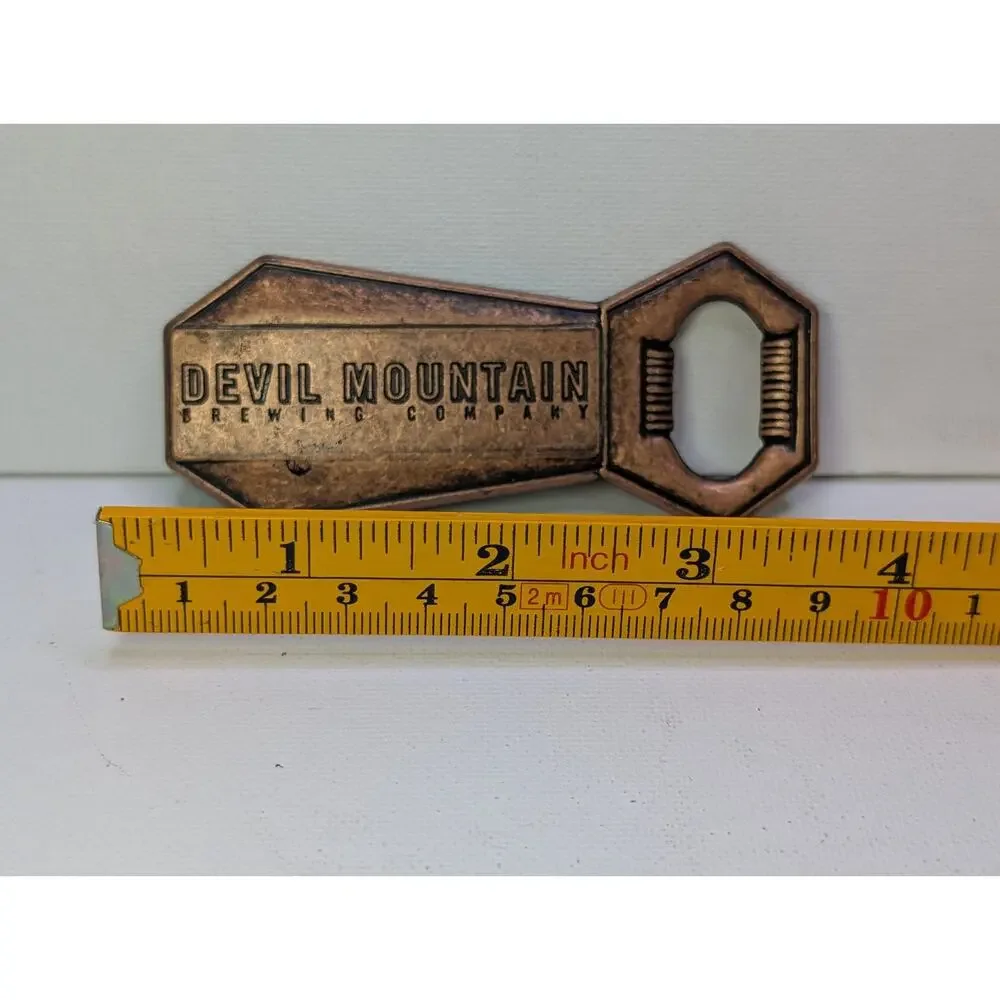 1999 Devil Mountain Brewing Company Bottle Opener Copper Tone Breweriana Canada